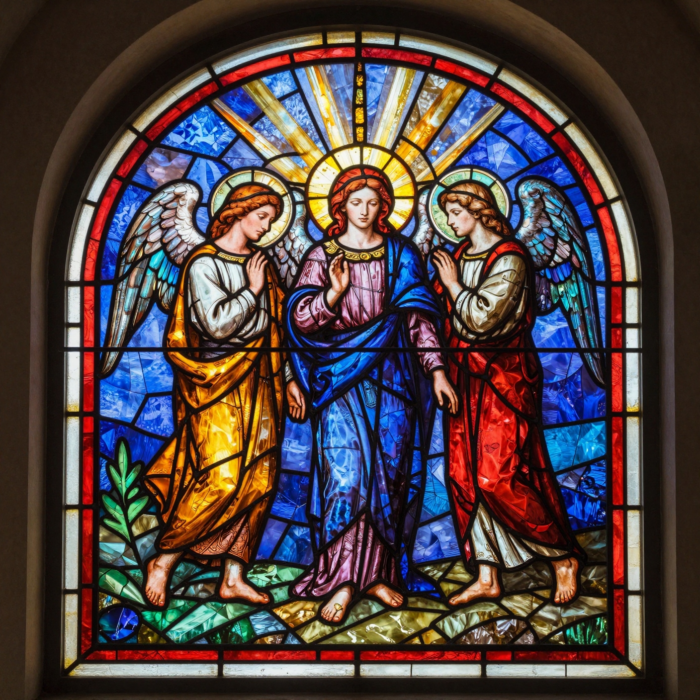 Stained glass pixels example