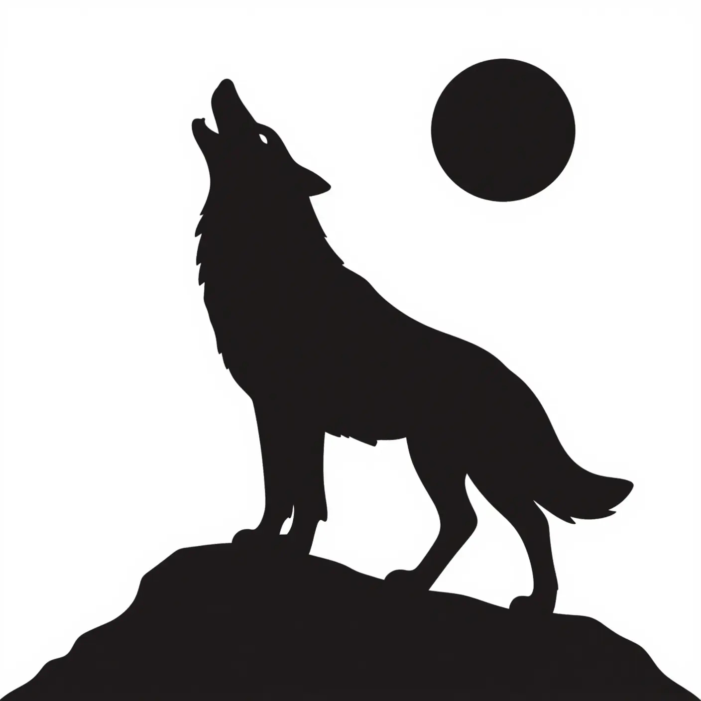 Silhouette grayscale svg example