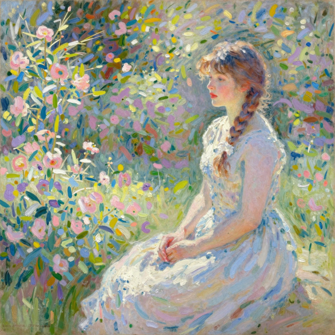 Impressionist pixels example