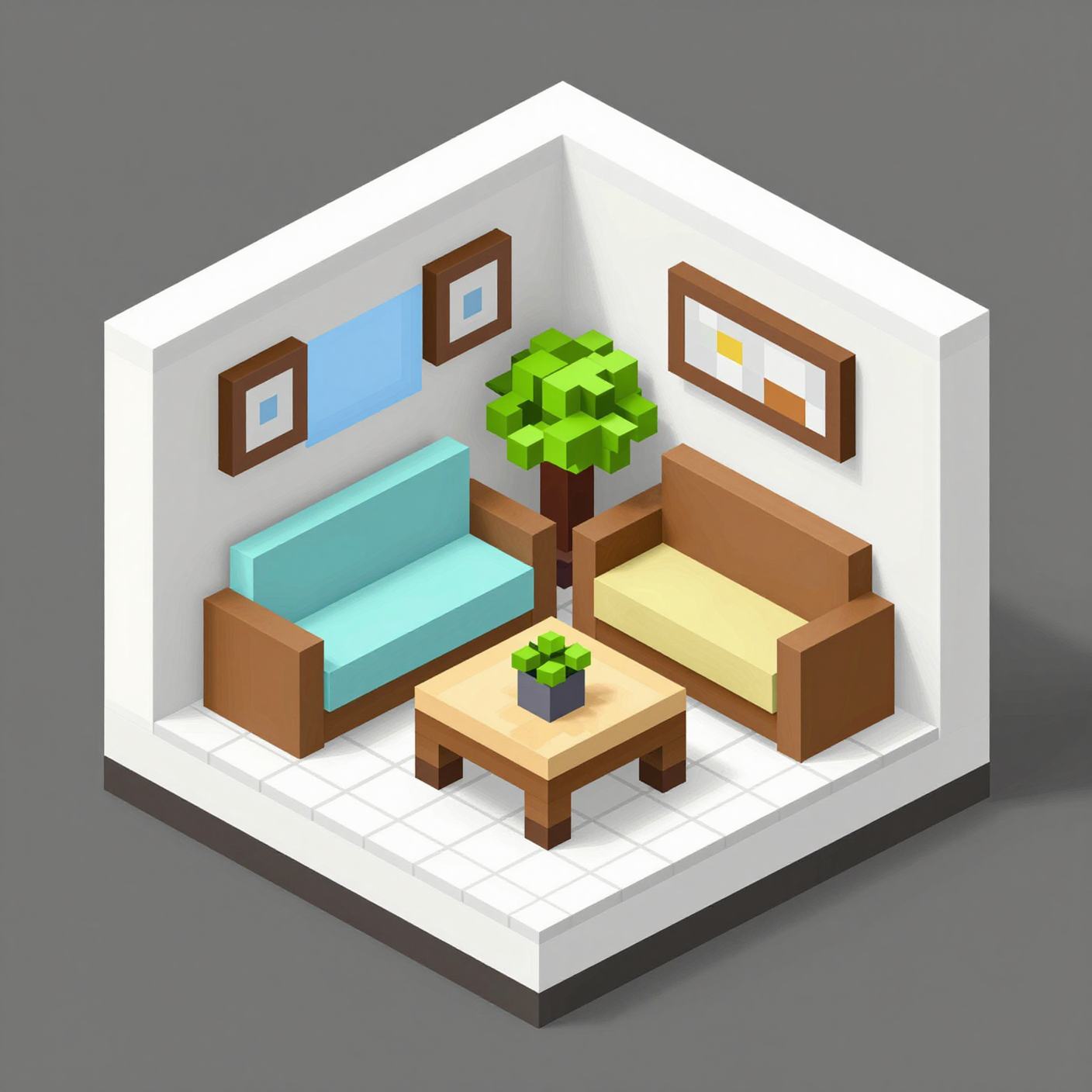 Isometric pixels example