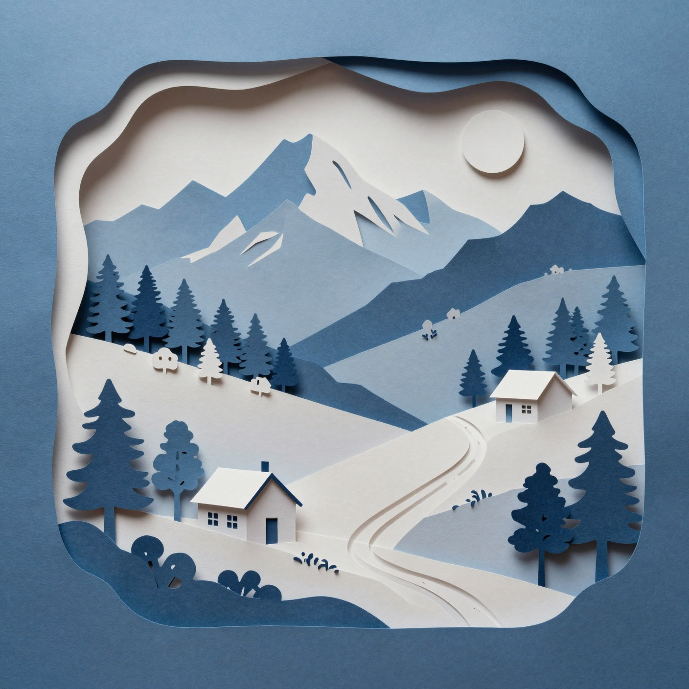 Paper cut pixels example