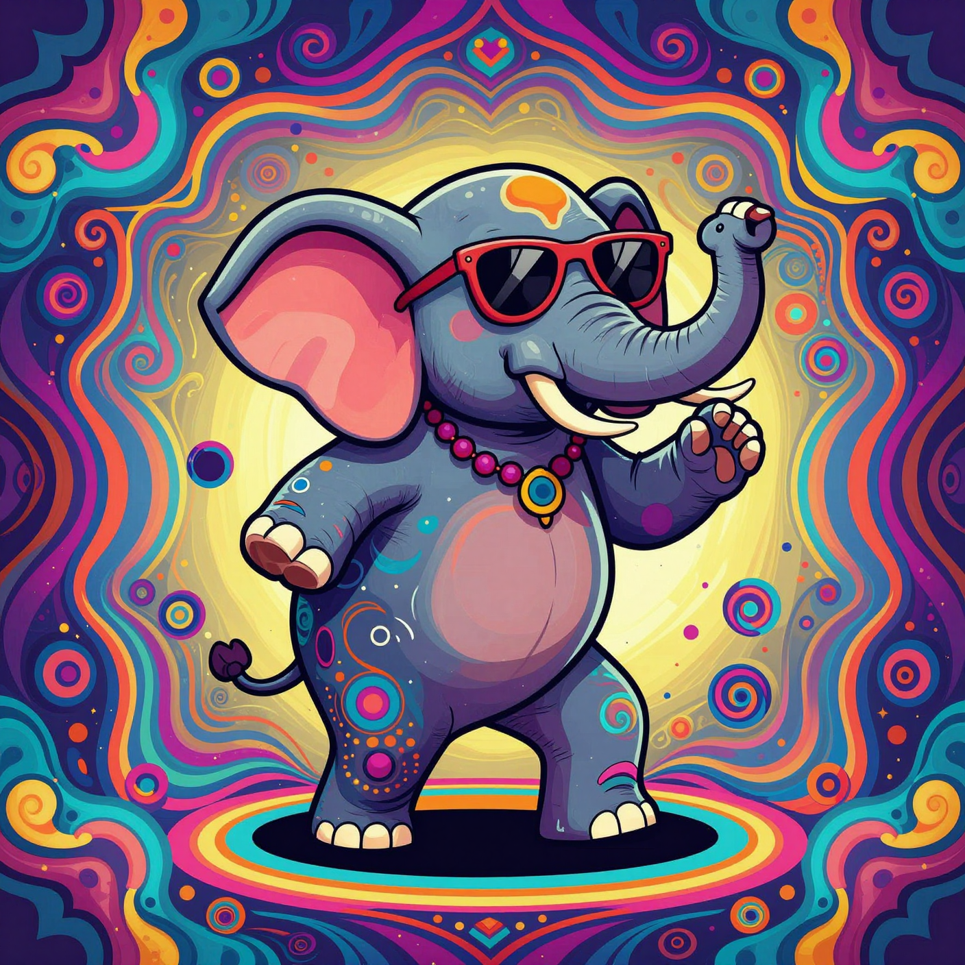 Psychedelic pixels example