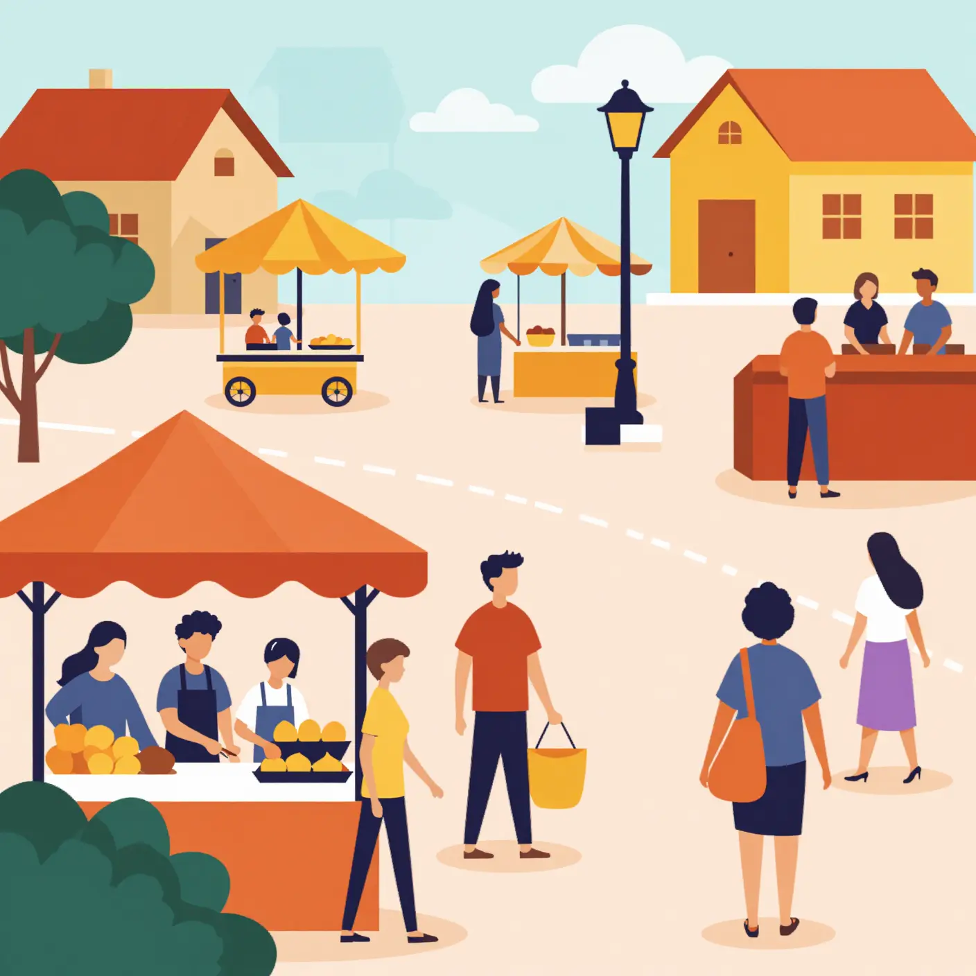 Flat color svg example